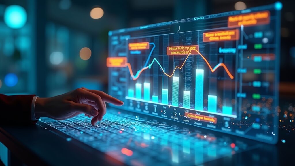 Gantt chart enhanced with AI predictions and recommendations